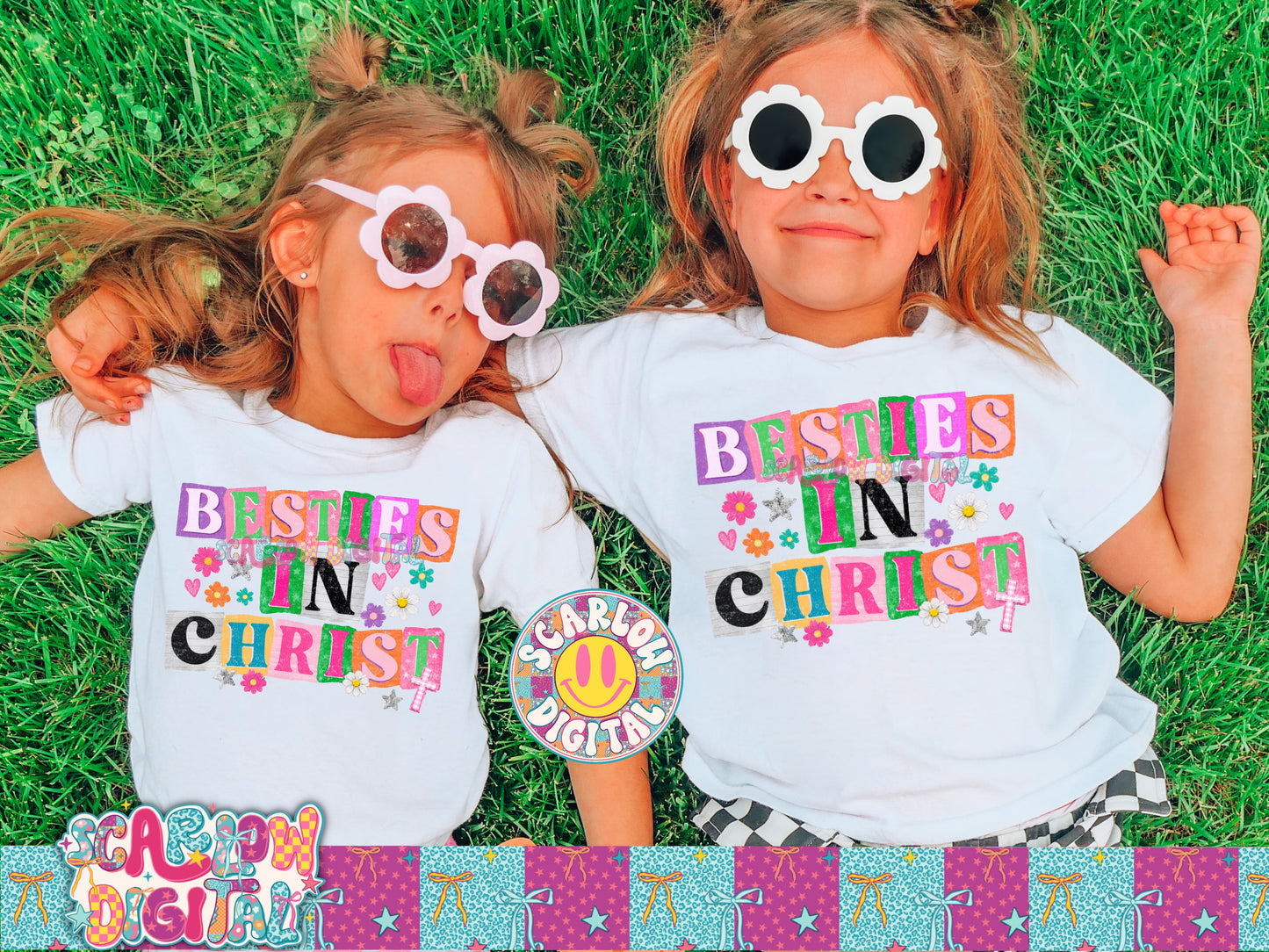 Besties in Christ PNG Digital Design