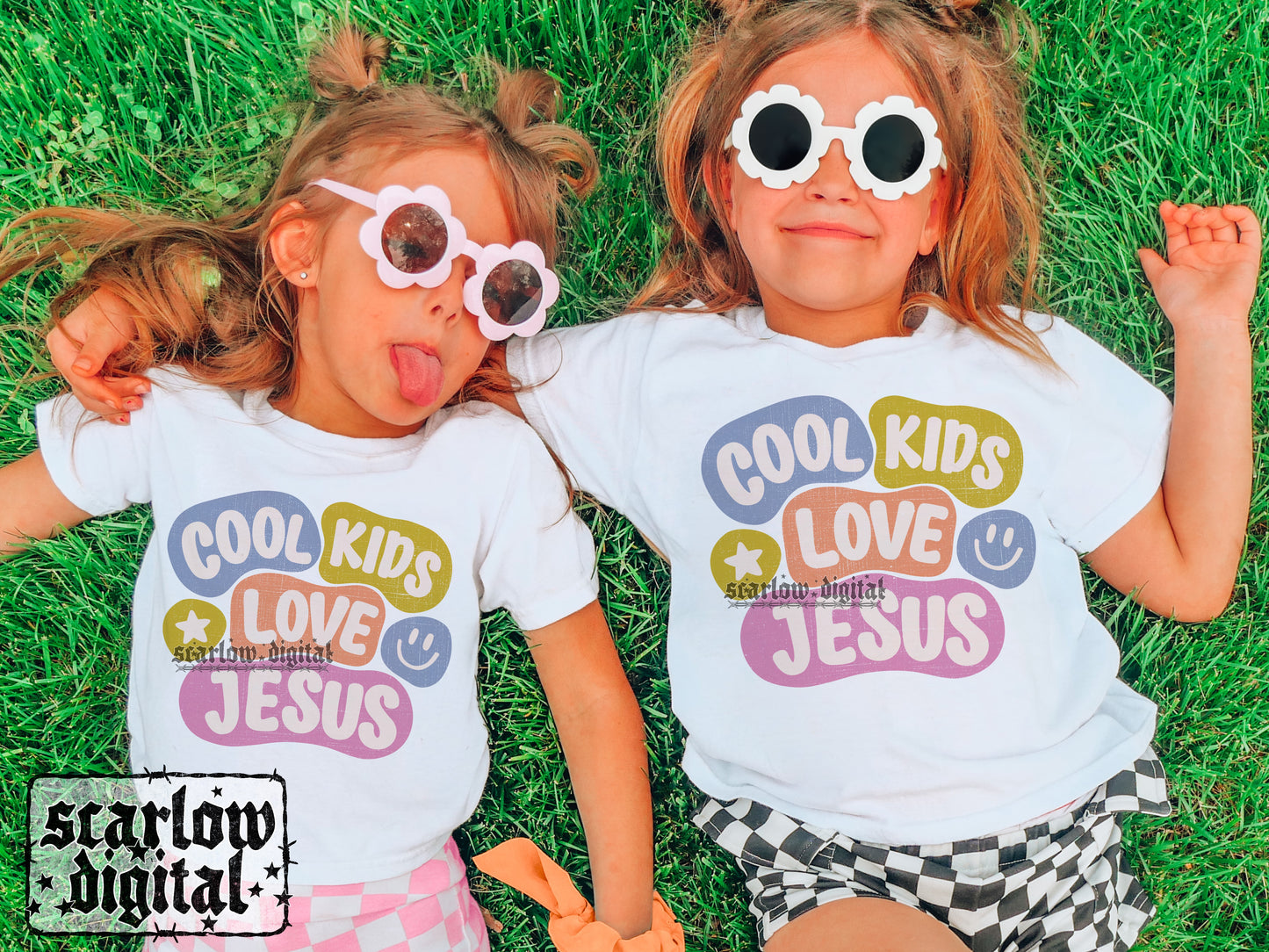 Cool Kids Love Jesus PNG Digital Design