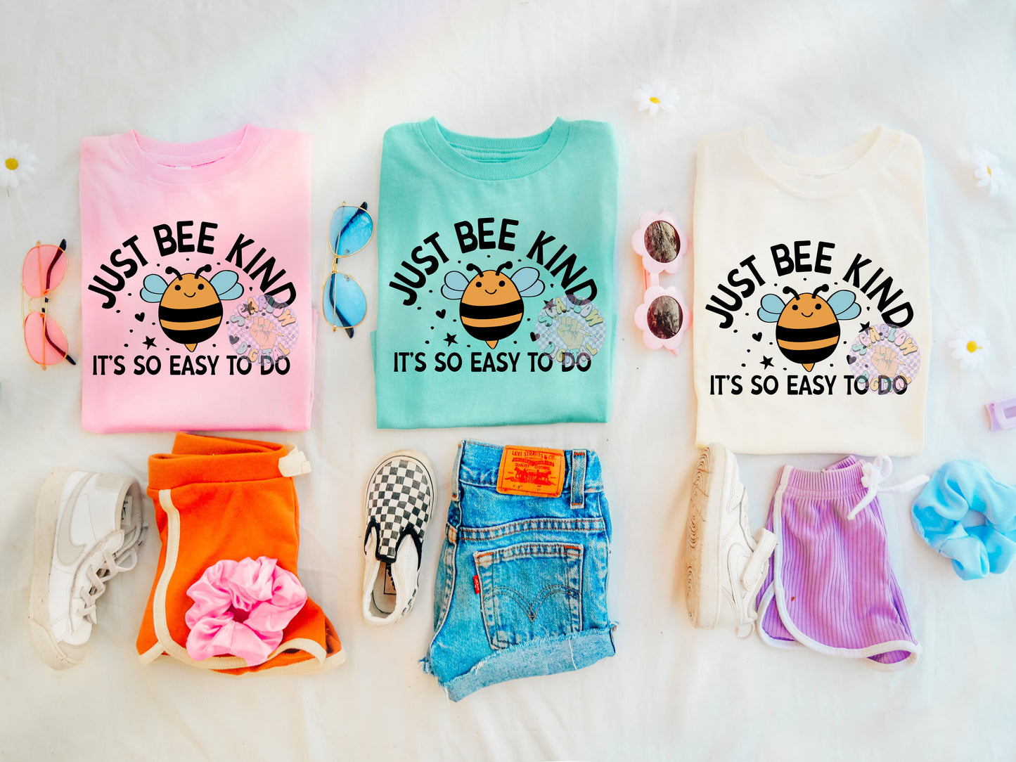 Just Bee Kind It's So Easy To Do PNG Digital Design Download, bumble bee png, kids png, png for kids shirts, trendy png, summer png design
