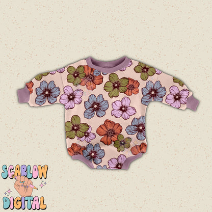 Flowers Seamless Pattern Digital Design