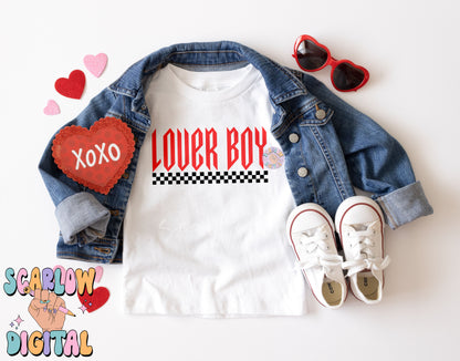 Lover Boy PNG-Valentine's Day Sublimation Digital Design Download-boy valentines png, png for boys, mens png, checker png, rocker boy png