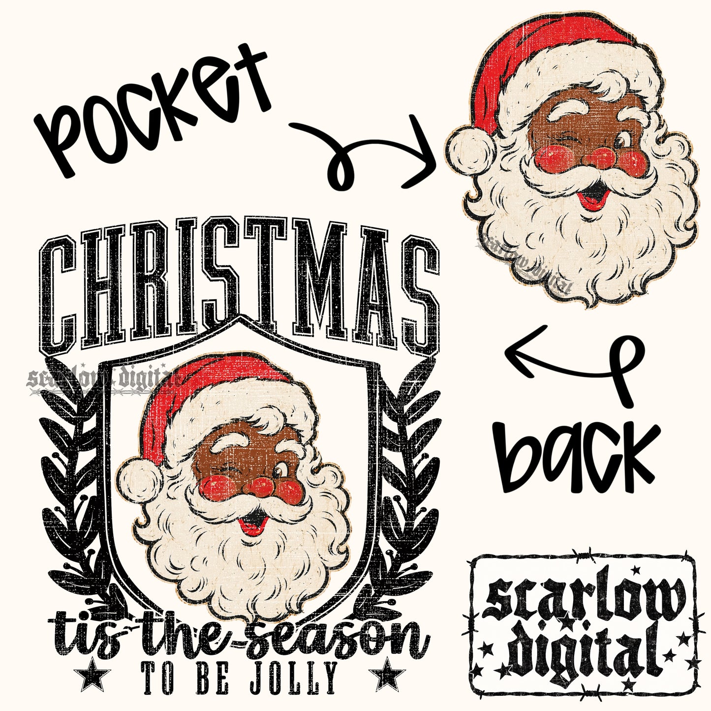 Christmas Tis the Season to Be Jolly PNG Digital Design