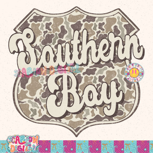 Southern Boy PNG Digital Design