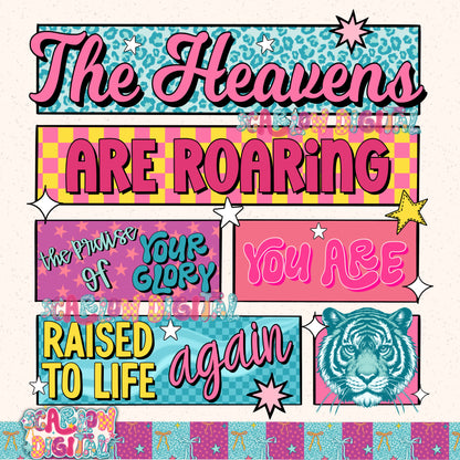 The Heavens are Roaring PNG Digital Design
