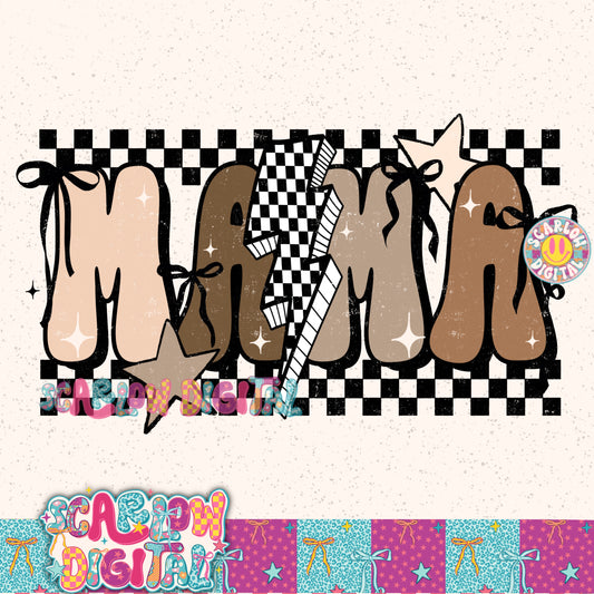 Brown Mama PNG Digital Design