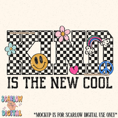 Kind is the New Cool PNG Digital Design