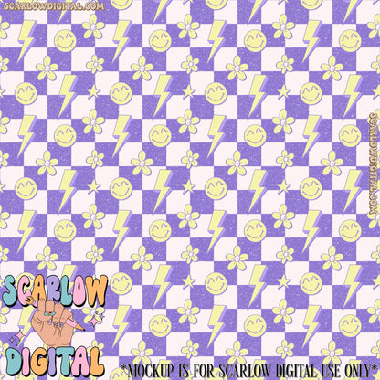 Retro Seamless Pattern Digital Design