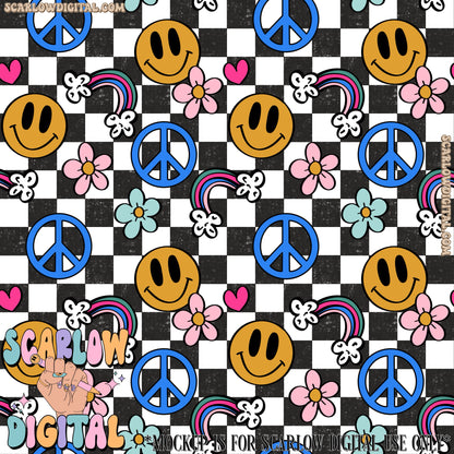 Retro Seamless Pattern Digital Design