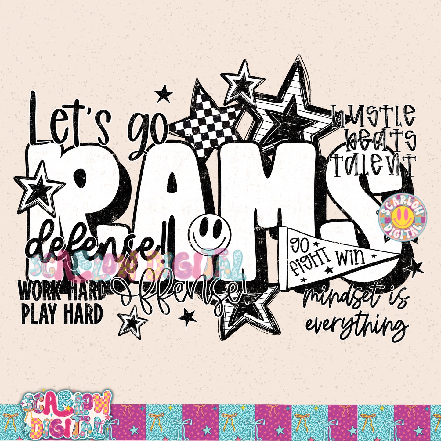 Rams PNG Digital Design