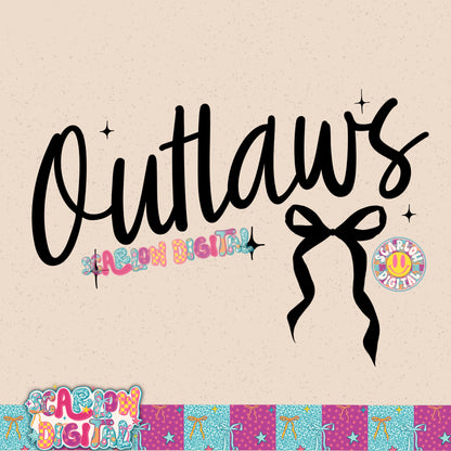 Outlaws Bow PNG Digital Design
