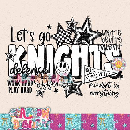 Knights PNG Digital Design