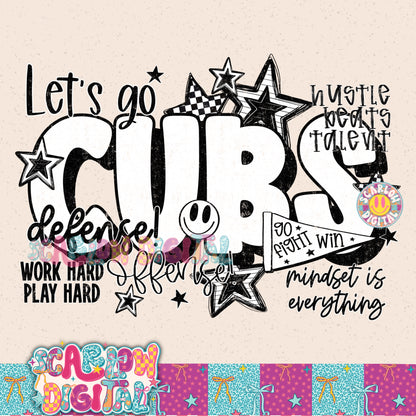 Cubs PNG Digital Design