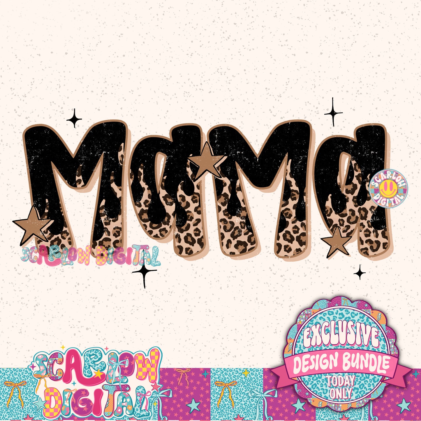 Exclusive Design Bundle - Includes 27 PNG Designs, 5 Alphas + Elements, and 9 Seamless Patterns