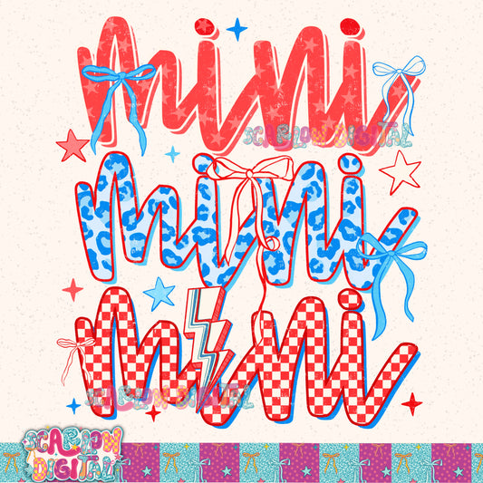 Patriotic Mini PNG Digital Design