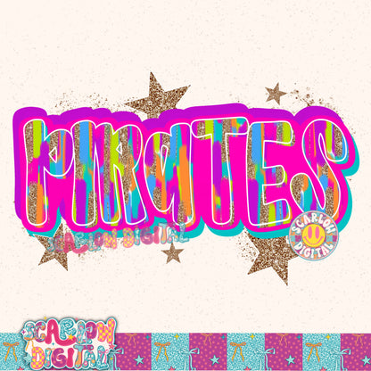 Pirates Rainbow PNG Digital Design