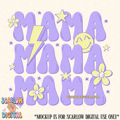 Retro Mama PNG Digital Design