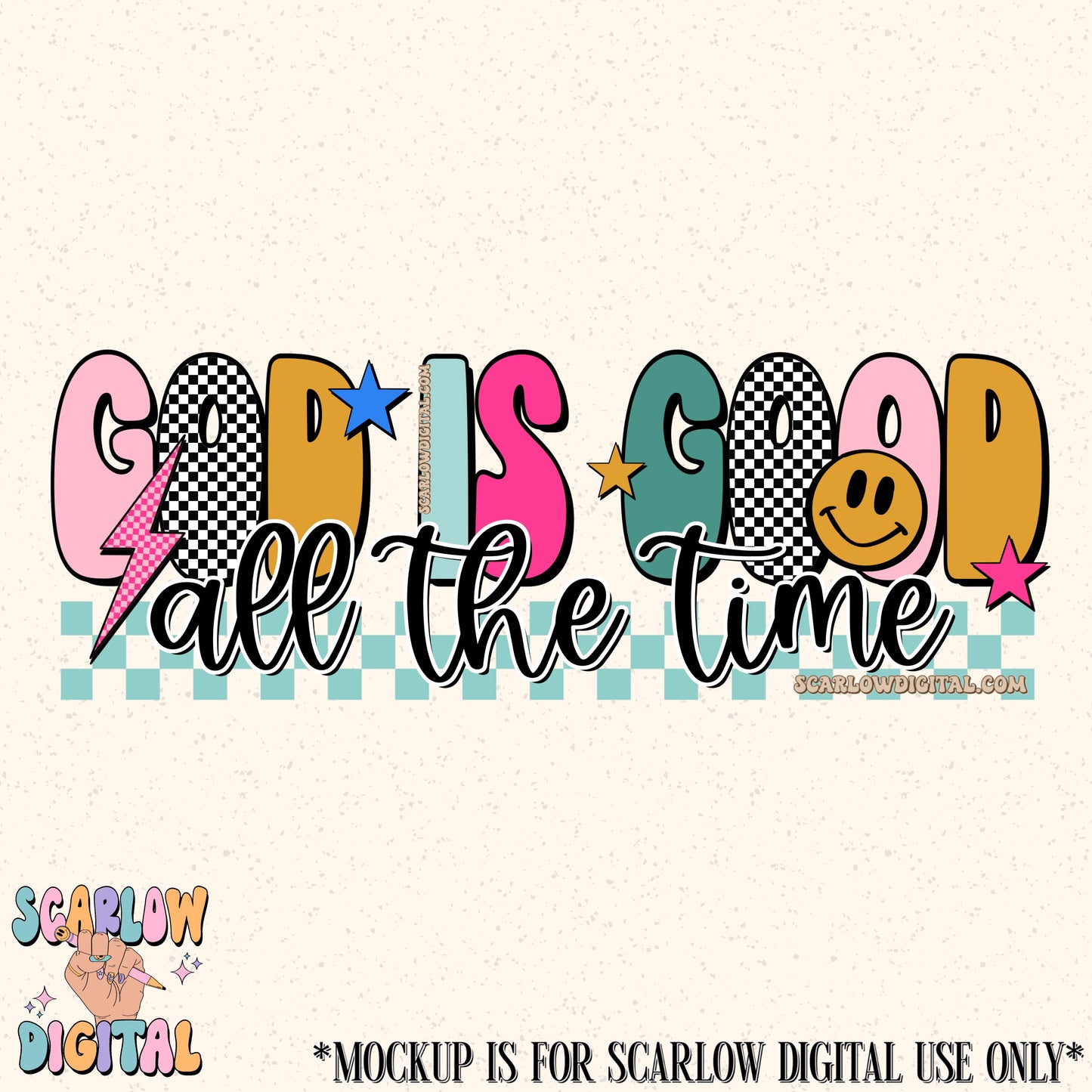 God is Good All the Time PNG Digital Design