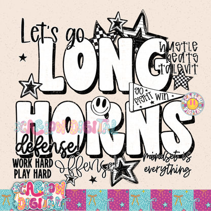 Longhorns PNG Digital Design