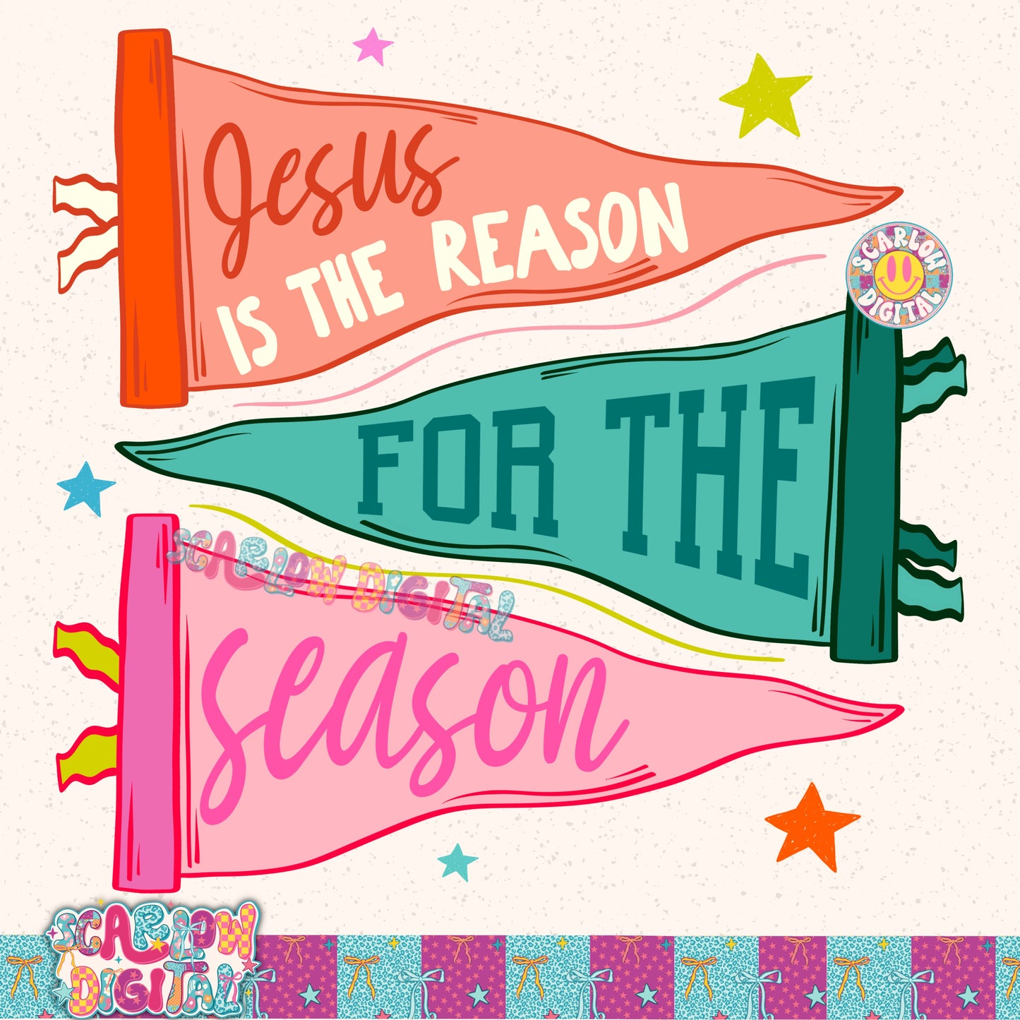 Jesus is the Reason for the Season PNG Digital Design