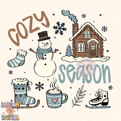 Cozy Season PNG Digital Design