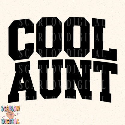 Cool Aunt PNG Digital Design