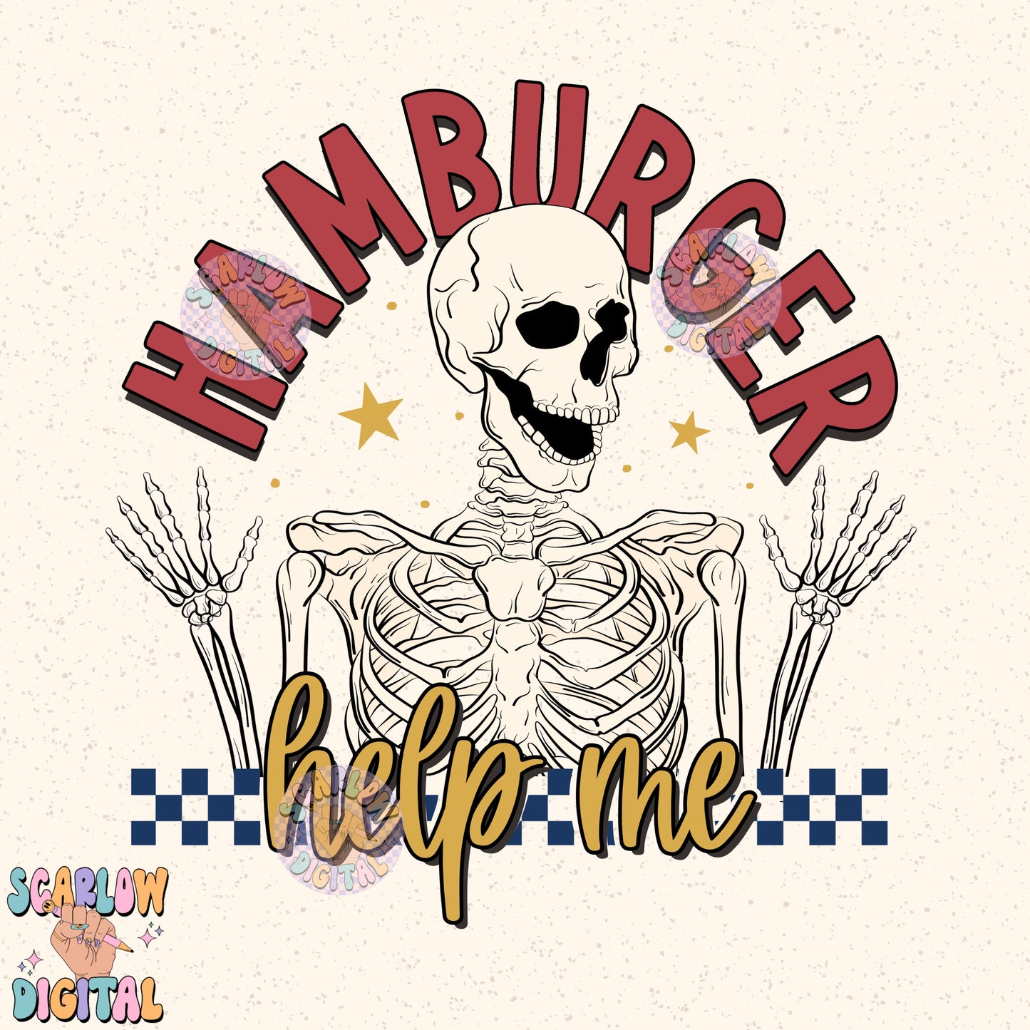 Hamburger Help Me PNG Digital Design Download, skeleton png, funny png, checkers png, edgy png, funny png, adult humor png