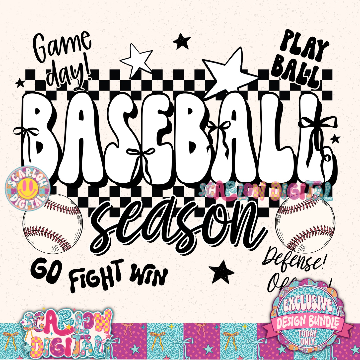 Exclusive Design Bundle - Includes 27 PNG Designs, 5 Alphas + Elements, and 9 Seamless Patterns