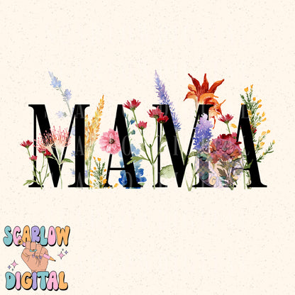 Floral Mama PNG Digital Design