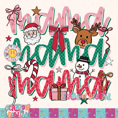 Christmas Mama PNG Digital Design