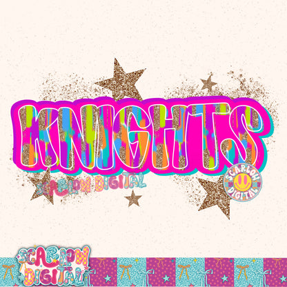Knights Rainbow PNG Digital Design