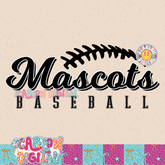 Custom Football Mascot PNG Digital Design