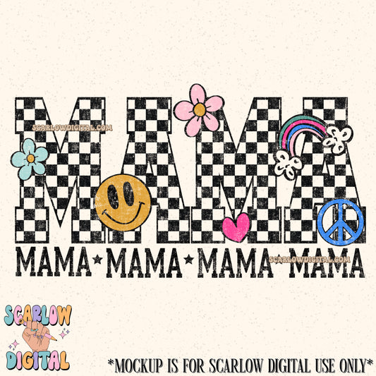 Retro Mama PNG Digital Design