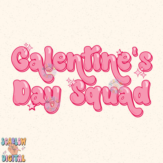 Galentine's Day Squad PNG Digital Design