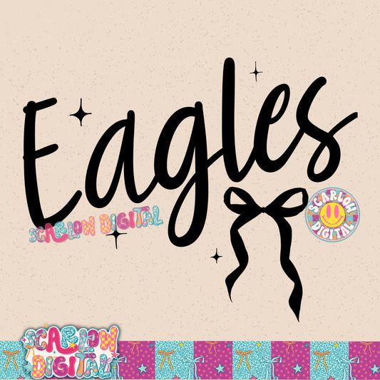 Eagles Bow PNG Digital Design