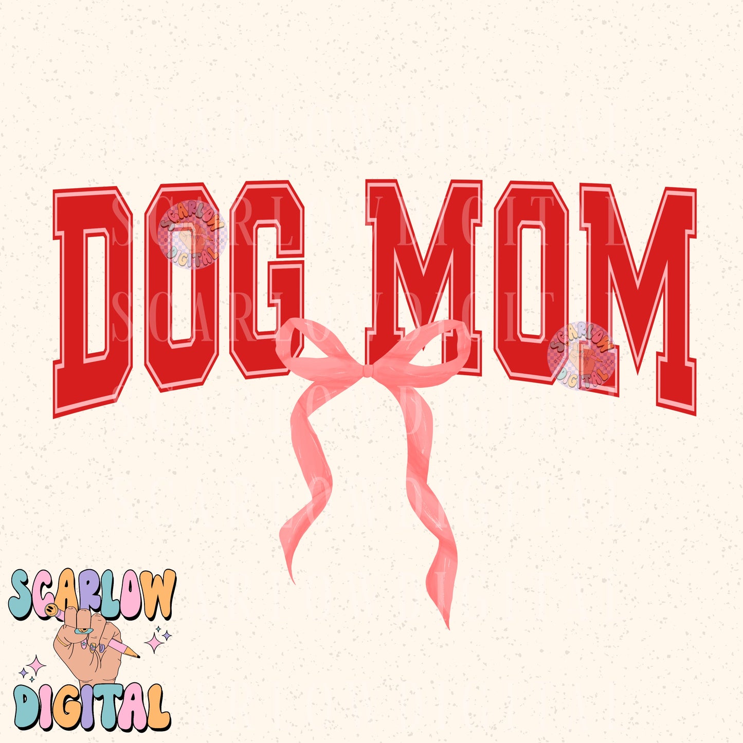 Dog Mom PNG Digital Design