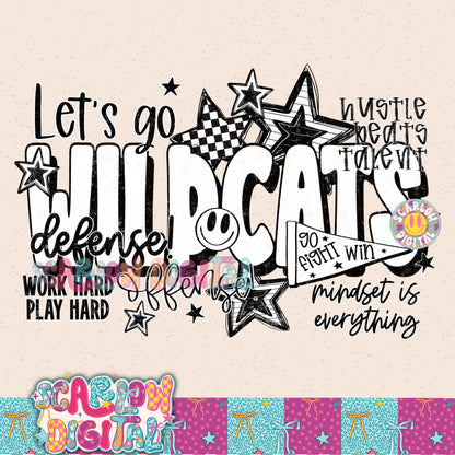 Wildcats PNG Digital Design