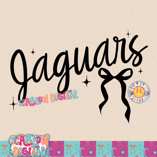 Jaguars Bow PNG Digital Design