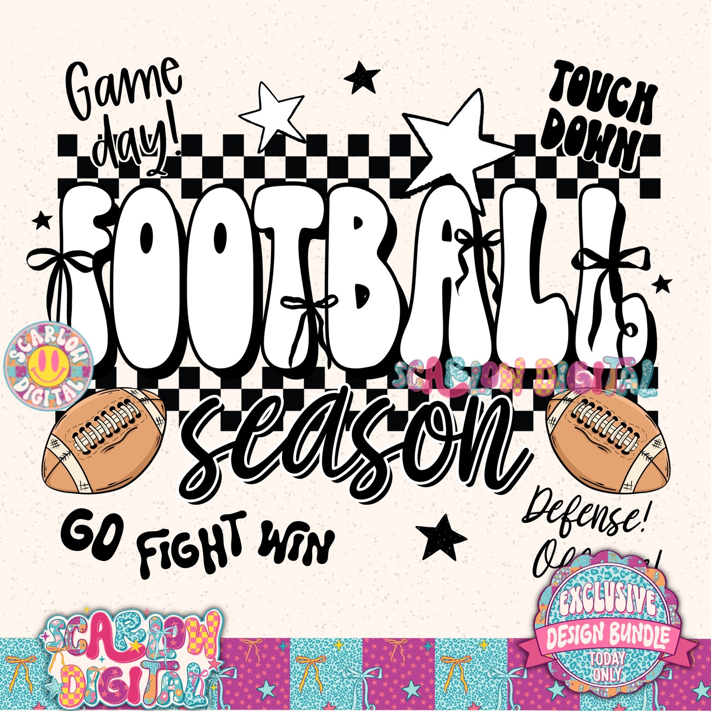 Exclusive Design Bundle - Includes 27 PNG Designs, 5 Alphas + Elements, and 9 Seamless Patterns
