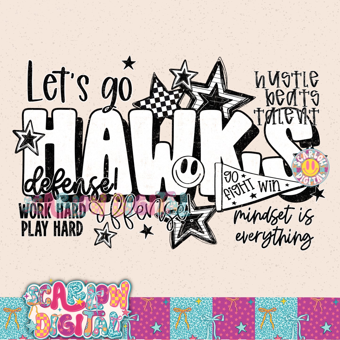 Hawks PNG Digital Design