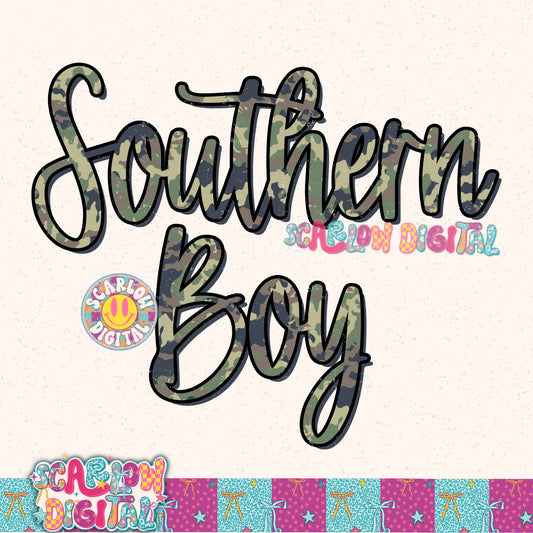 Southern Boy PNG Digital Design