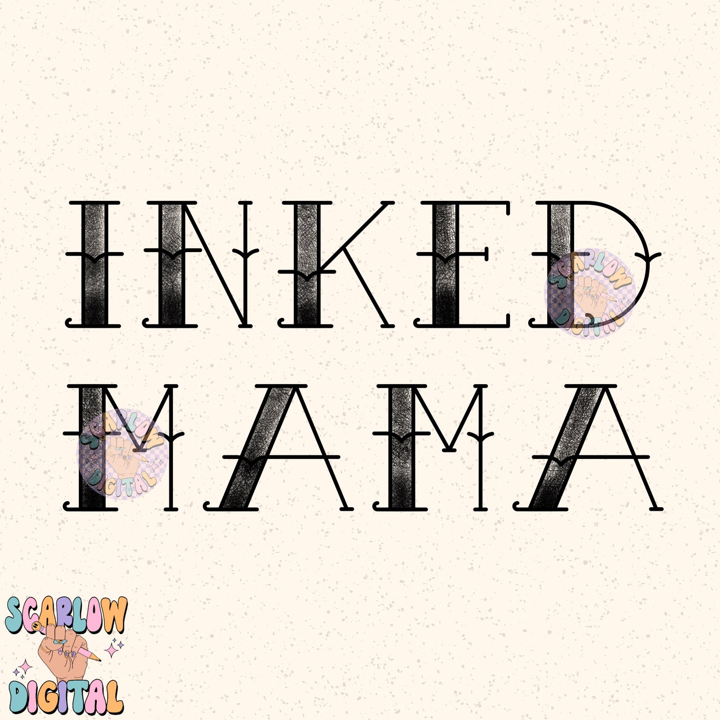 Inked Mama PNG t-shirt digital design, tattooed mama png design, png shirt designs for moms, mama shirt designs, tattoo png, edgy png design