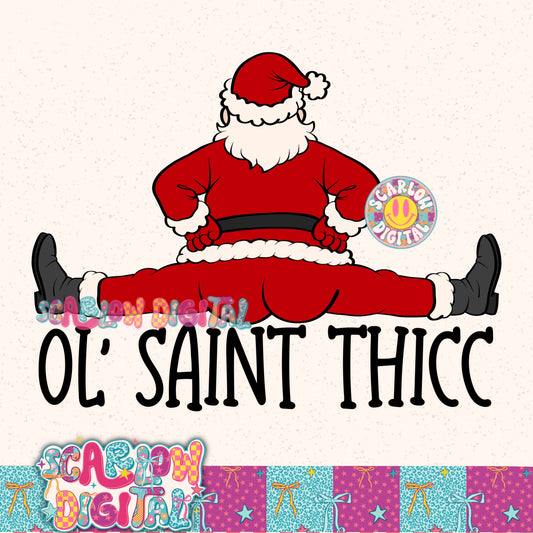 Ol' Saint Thicc PNG Digital Design
