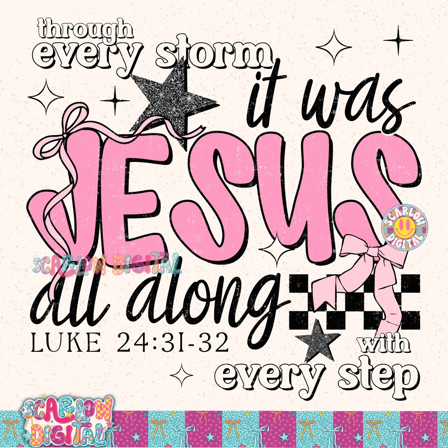 It Was Jesus All Along PNG Digital Design