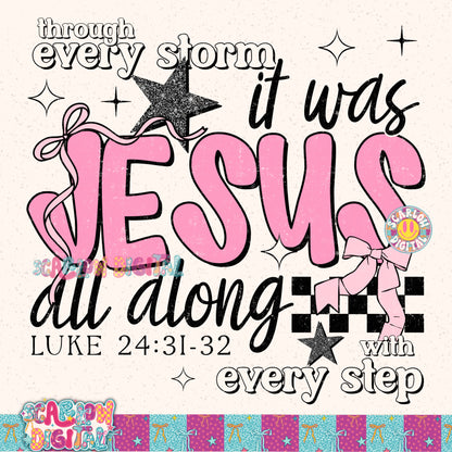 It Was Jesus All Along PNG Digital Design