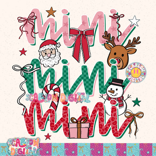 Christmas Mini PNG Digital Design