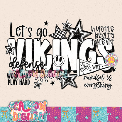 Vikings PNG Digital Design