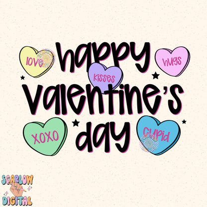 Happy Valentine's Day PNG Digital Design