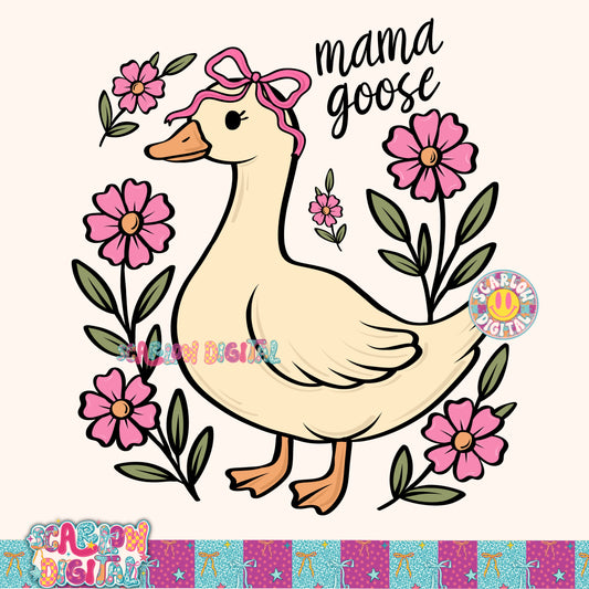 Mama Goose PNG Digital Design