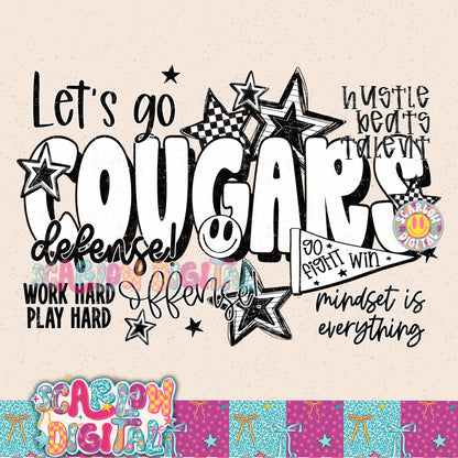 Cougars PNG Digital Design