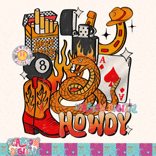 Howdy PNG Digital Design